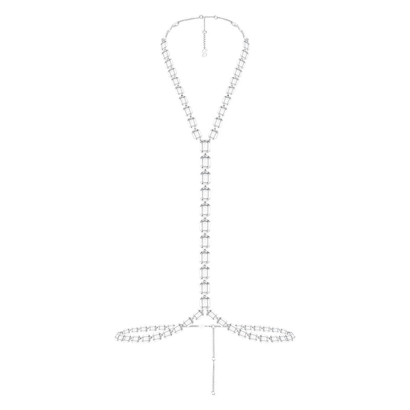 SKIMS x Swarovski Full Stone Belly Chain Silver