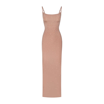 SKIMS x Swarovski Jelly Sheer Cami Long Dress Sienna