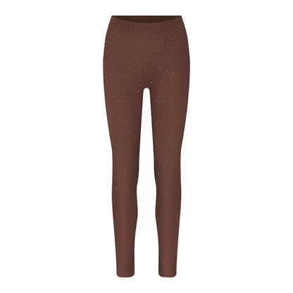 SKIMS x Swarovski Jelly Sheer High-Waisted Legging Cocoa