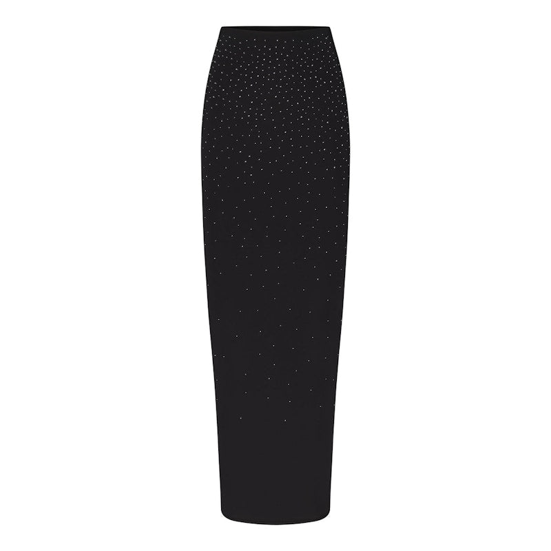 SKIMS x Swarovski Jelly Sheer Tube Skirt Onyx