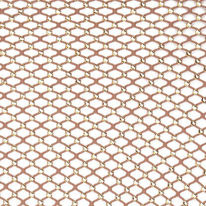 SKIMS x Swarovski Stretch Net Long Sleeve Dress Gold