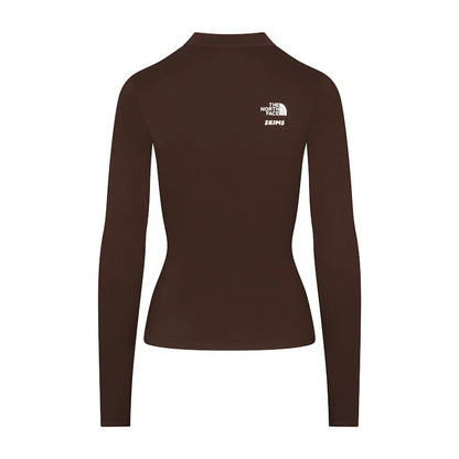 SKIMS x TNF Refina Long Sleeve Top Cocoa
