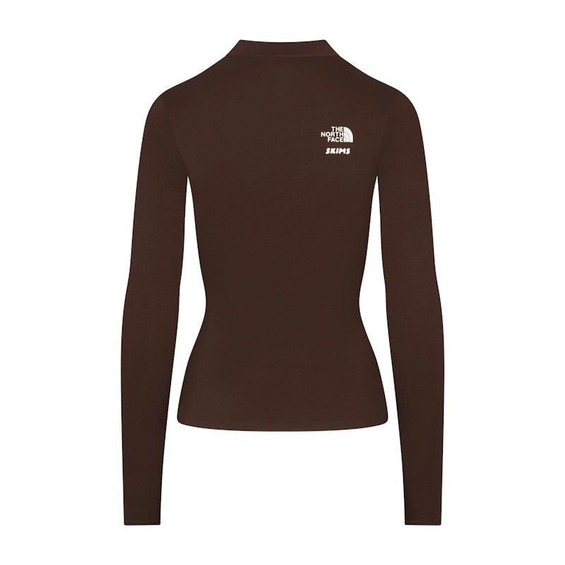 SKIMS x TNF Refina Long Sleeve Top Cocoa
