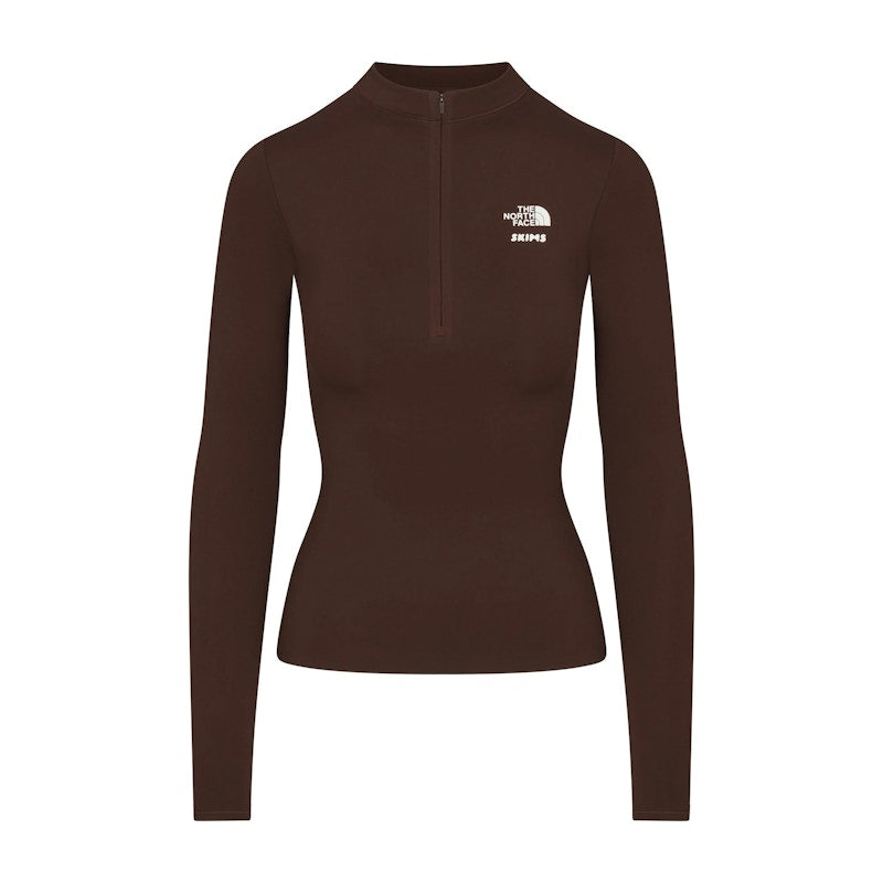 SKIMS x TNF Refina Long Sleeve Top Cocoa