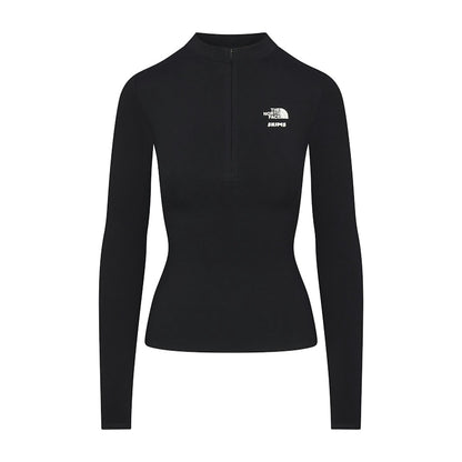 SKIMS x TNF Refina Long Sleeve Top Onyx