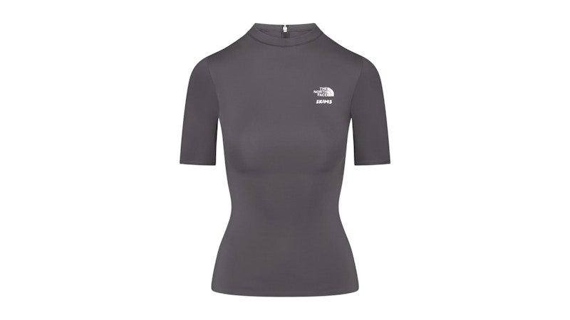 SKIMS x The North Face Refina Short Sleeve Top Gunmetal
