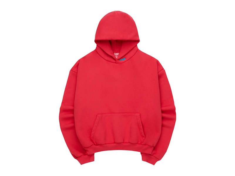 SKYLRK Knit Hoodie Jelly Red