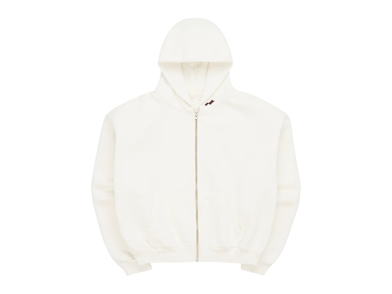 SKYLRK Knit Zip Hoodie Natural No Dye