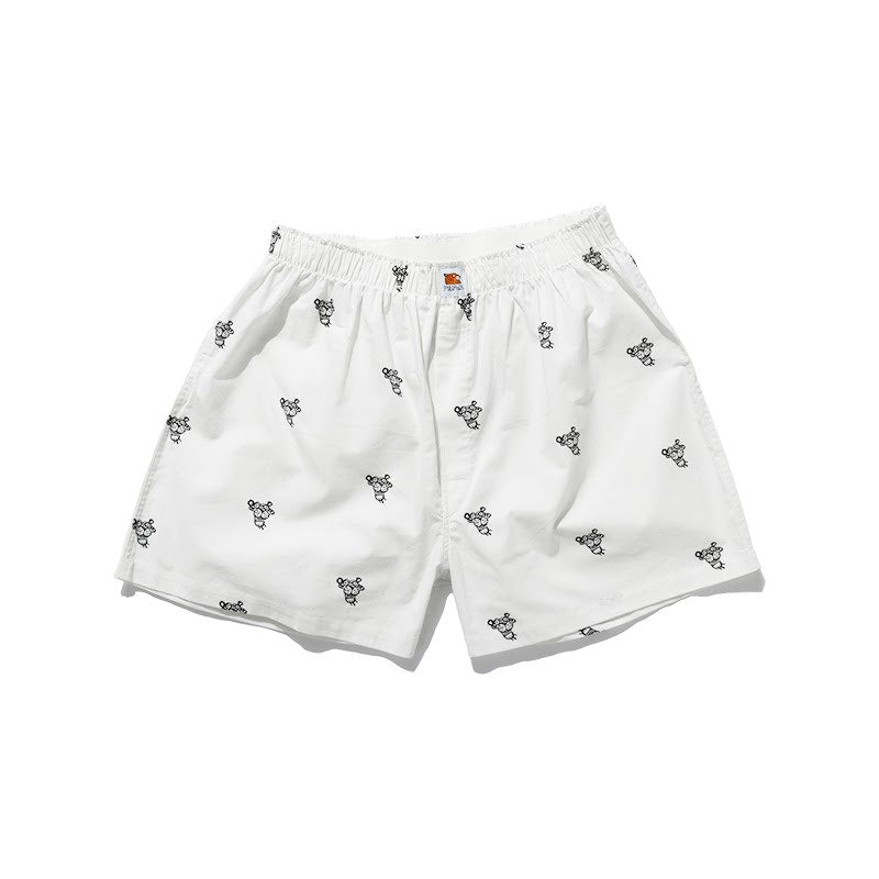 SOULGOODS All Over Tiger Logo Boxer White