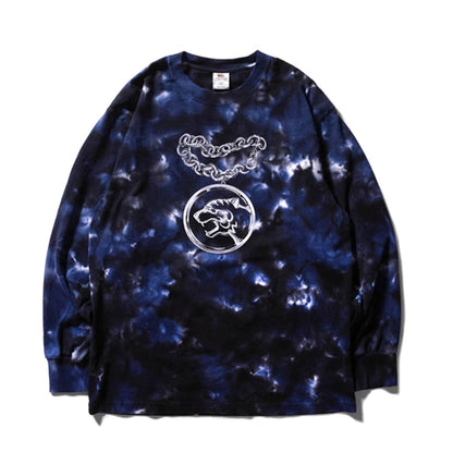 SOULGOODS Chain Tie Dye L/S T-Shirt Black Blue