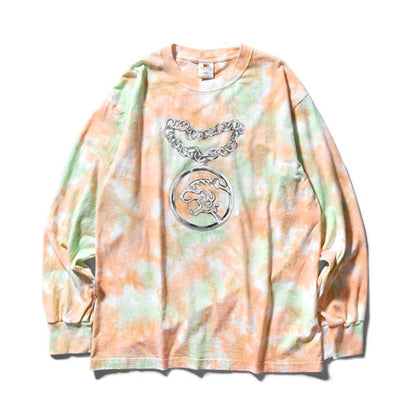SOULGOODS Chain Tie Dye L/S T-Shirt Creamy Orange