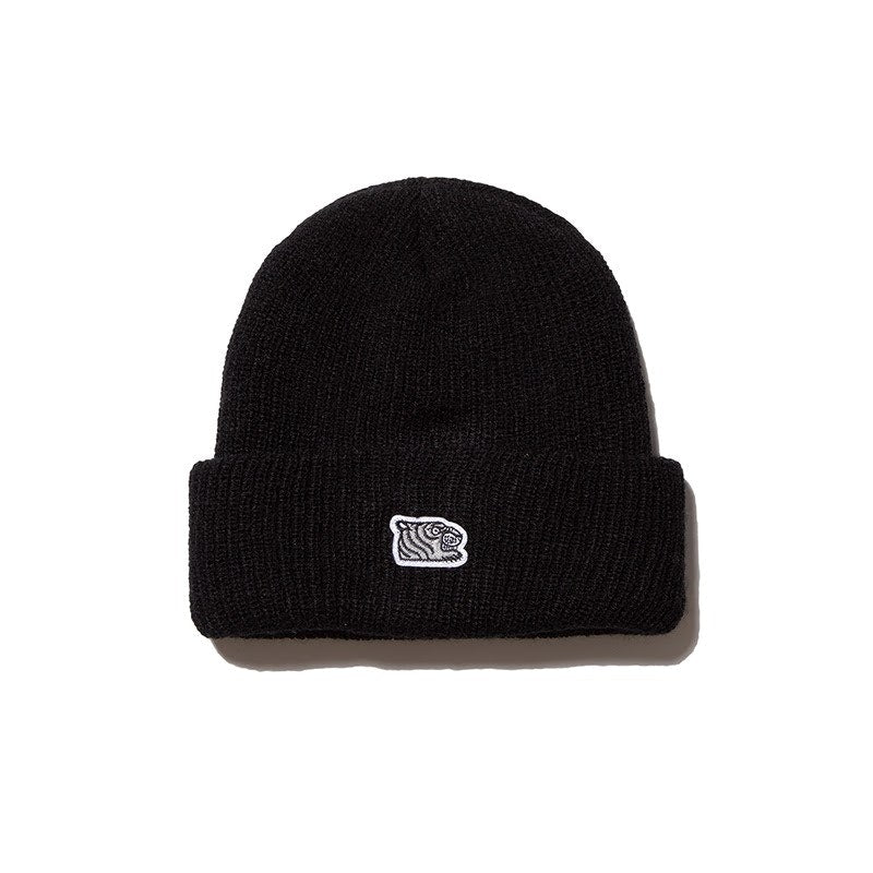 SOULGOODS Grey Tiger Logo Beanie Black