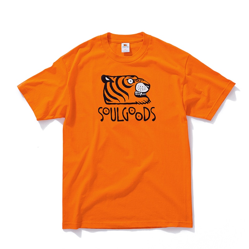 SOULGOODS Tiger Logo T-shirt Orange