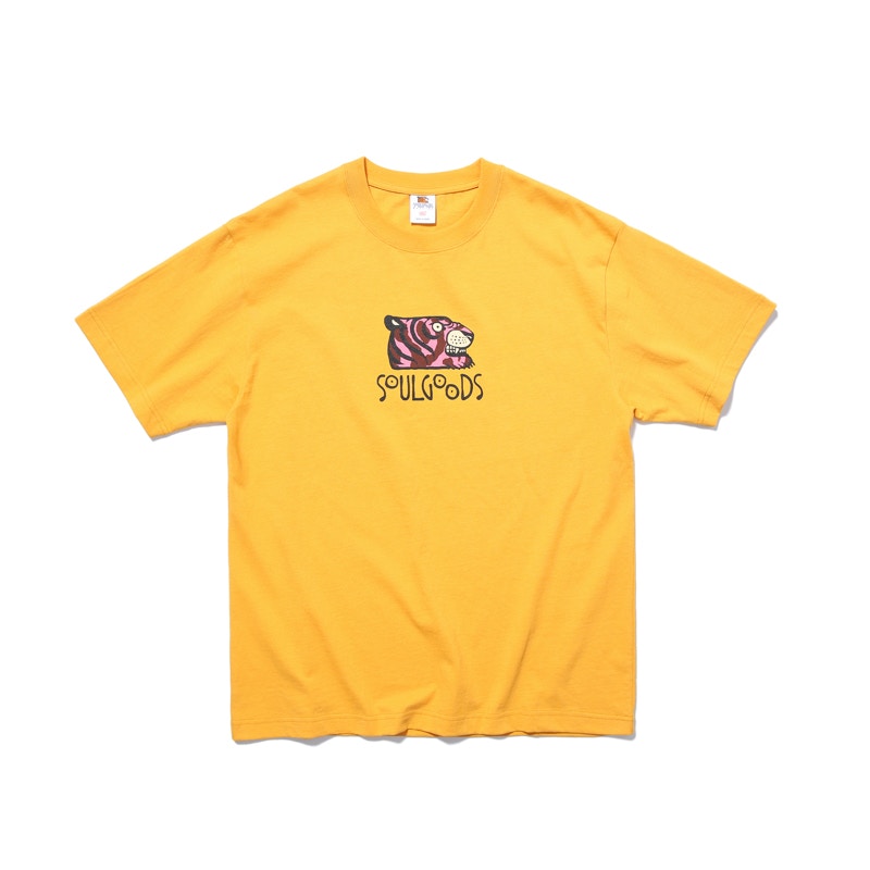SOULGOODS Tiger Logo T-shirt Yellow