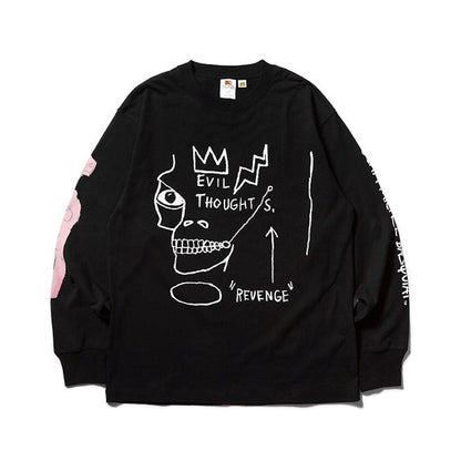 SOULGOODS x Basquiat 4 Pieces L/S T-Shirt Black