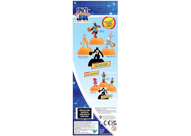 Space Jam A New Legacy - 4 Pack - 2" Lebron, Bugs Bunny, Wile E. Coyote, & Mystery Action Figure - Bench