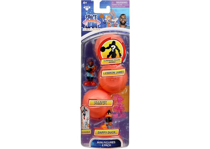 Space Jam A New Legacy - 4 Pack - 2" Lebron, Daffy Duck, Lola Bunny, & Mystery Action Figures - Starting Line Up