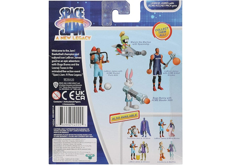 Space Jam A New Legacy - Baller Action Figure - Marvin The Martian with Spaceship