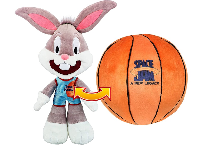 Space Jam A New Legacy - Transforming Plush - 12" Bugs Bunny into a Soft Plush Basketball - Exclusive