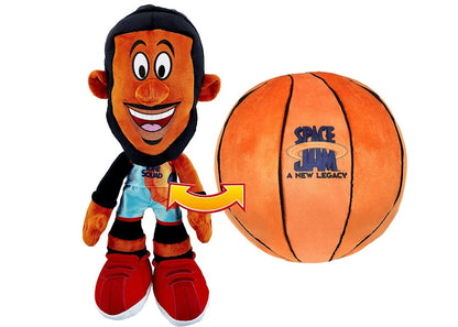 Space Jam A New Legacy - Transforming Plush - 12" LeBron James into a Soft Plush Basketball - Exclusive
