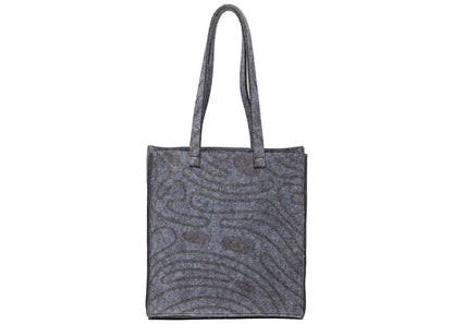 SPUNGE x Salehe Bembury Fat Felt Tote Concrete Paste/Bark