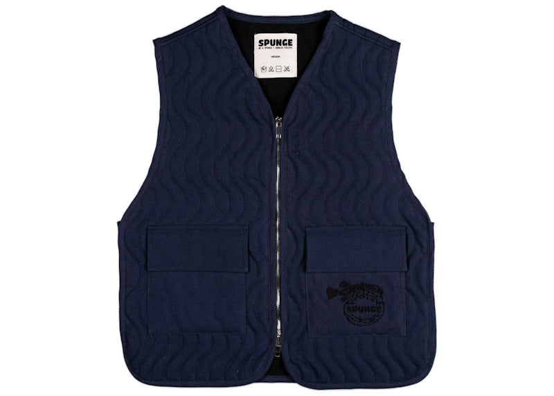 SPUNGE x Salehe Bembury Spunge Lowtide Vest Indigo Evening
