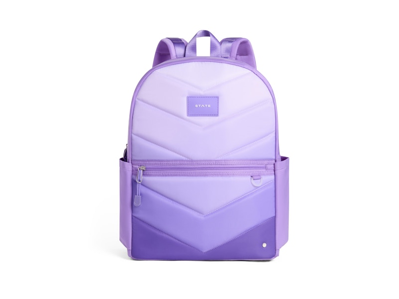 STATE Kane Double Pocket Backpack Lilac Chevron