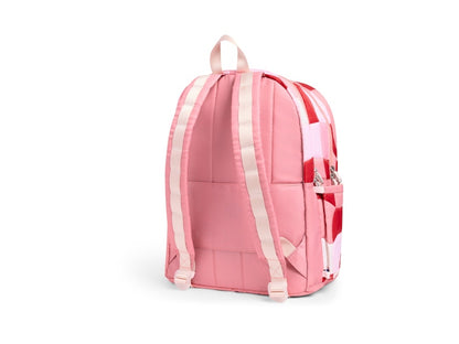 STATE Kane Double Pocket Backpack Pink Puffer Check