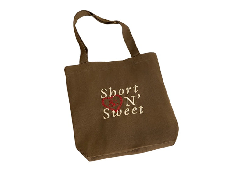 Sabrina Carpenter Short N' Sweet Brown Tote Bag Brown