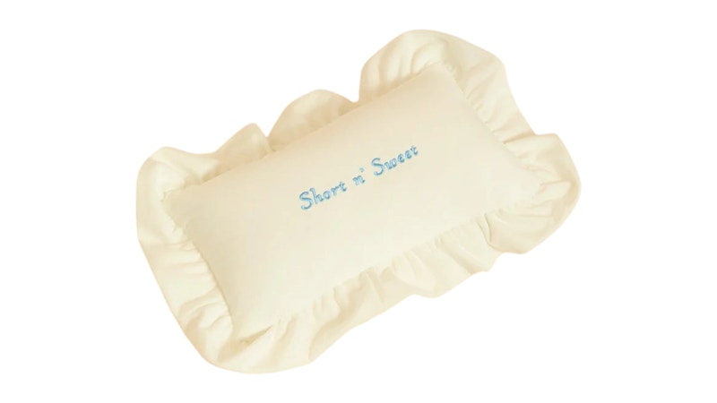 Sabrina Carpenter Short N' Sweet Pillow White