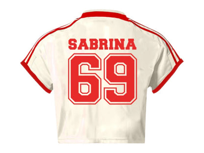 Sabrina Carpenter Short N' Sweet Soccer Jersey White/Red