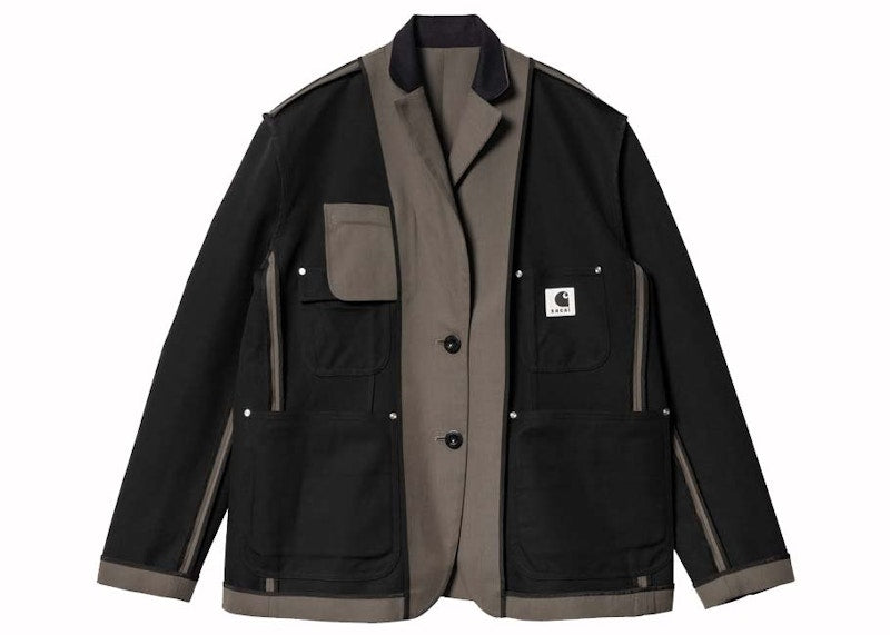 Sacai x Carharrtt WIP Suiting Bonding Jacket Taupe