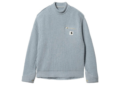 Sacai x Carhartt WIP Knit Detroit Pullover Light Blue
