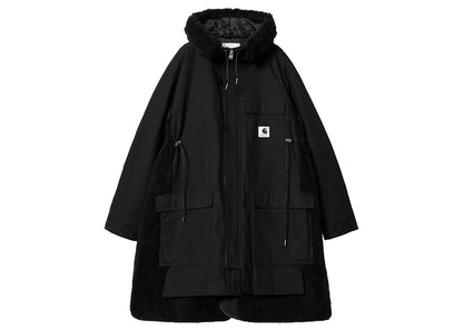 Sacai x Carhartt WIP Women's Canvas Siberian Parka Black