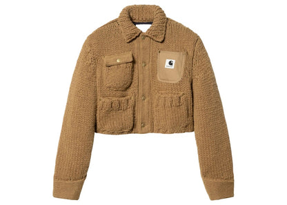 Sacai x Carhartt WIP Women's Knit Michigan Jacket Beige