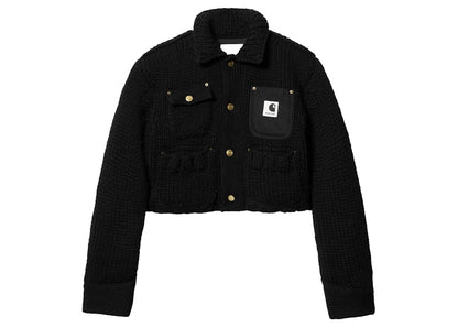 Sacai x Carhartt WIP Women's Knit Michigan Jacket Black