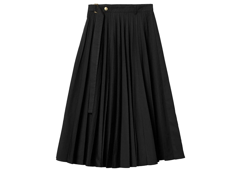 Sacai x Carhartt WIP Women's Pleated Skirt Black