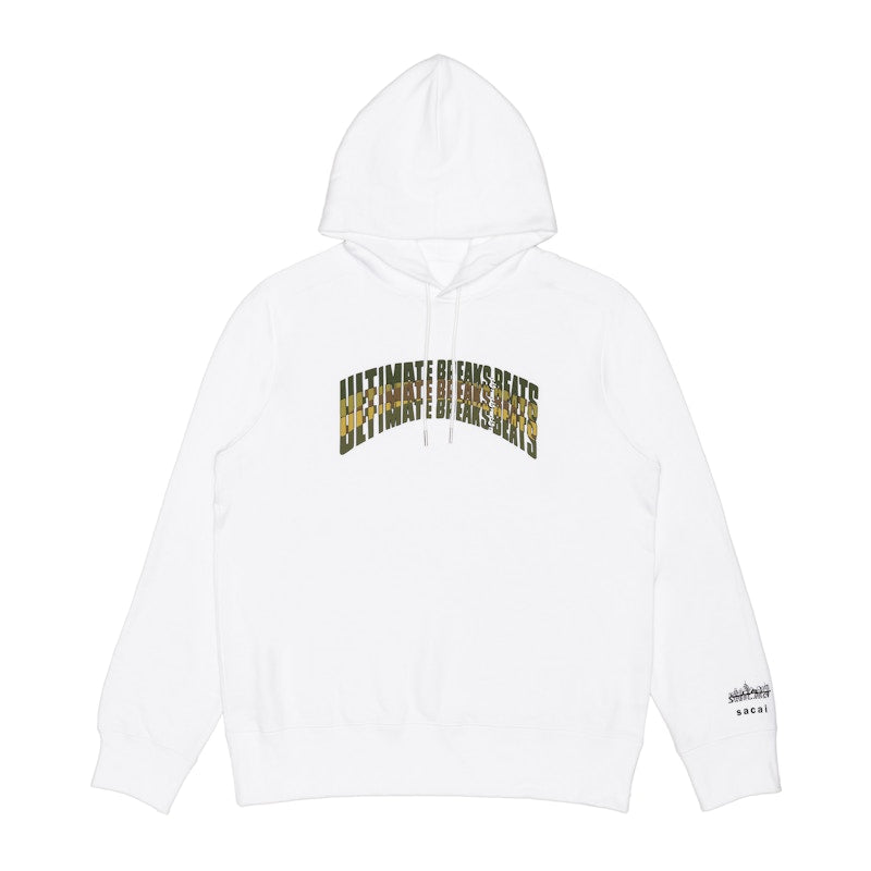 Sacai x Ultimate Breaks & Beats Hoodie White