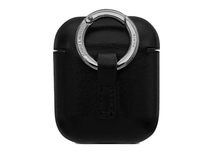 Saint Laurent AirPods Case Smooth Leather Natural Black Grey