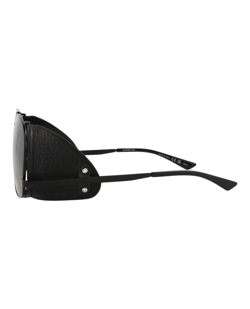 Saint Laurent Aviator-Frame Metal Sunglasses Black Black Black (SL653LEONL-30015641-002)