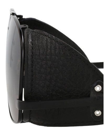 Saint Laurent Aviator-Frame Metal Sunglasses Black Black Black (SL653LEONL-30015641-002)