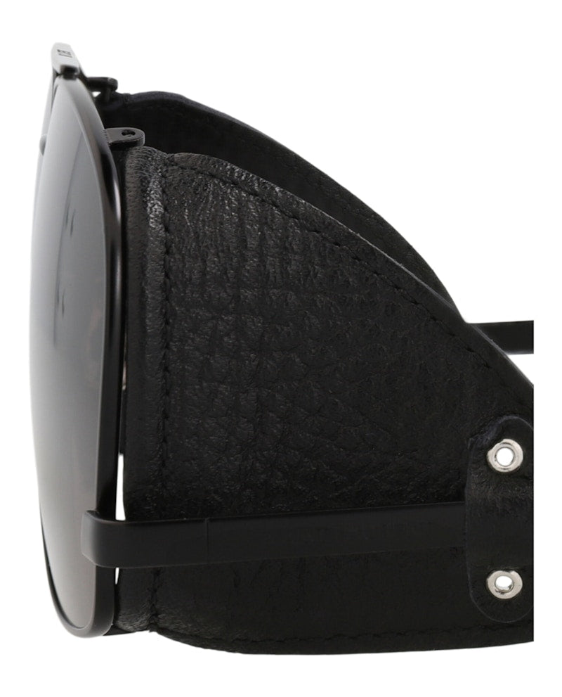 Saint Laurent Aviator-Frame Metal Sunglasses Black Black Black (SL653LEONL-30015641-002)
