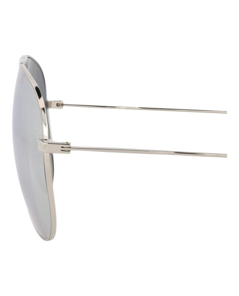 Saint Laurent Aviator-Frame Metal Sunglasses Silver Silver Silver (CLASSIC11-30000163-069)