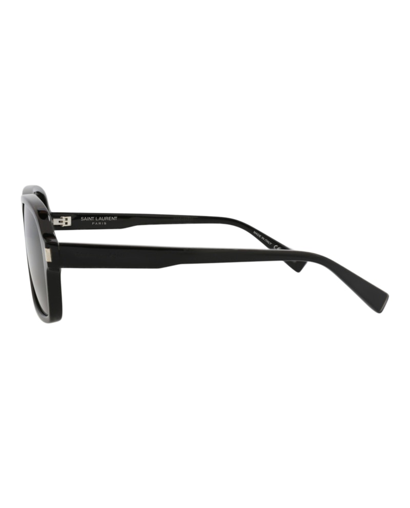Saint Laurent Aviator-Frame Recycled Acetate Sunglasses Black Black Black (SL609CAROL-30014608-001)