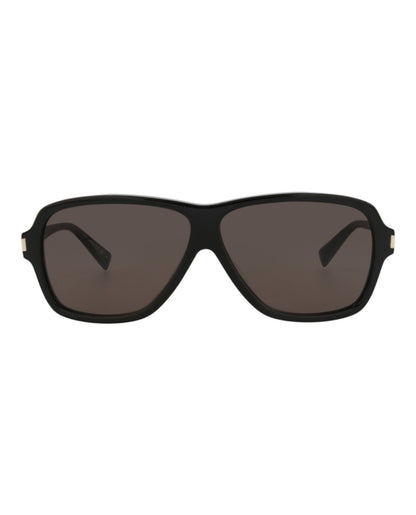 Saint Laurent Aviator-Frame Recycled Acetate Sunglasses Black Black Black (SL609CAROL-30014608-001)
