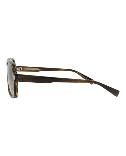 Saint Laurent Aviator-Frame Recycled Acetate Sunglasses Havana Havana Brown (SL609CAROL-30014608-003)