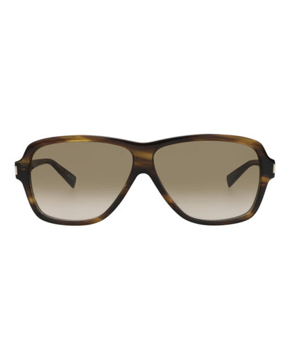 Saint Laurent Aviator-Frame Recycled Acetate Sunglasses Havana Havana Brown (SL609CAROL-30014608-003)