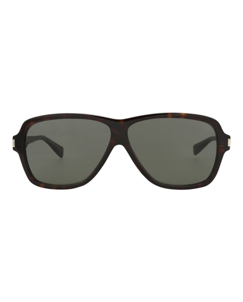 Saint Laurent Aviator-Frame Recycled Acetate Sunglasses Havana/Havana/Grey (SL609CAROL-30014608-002)