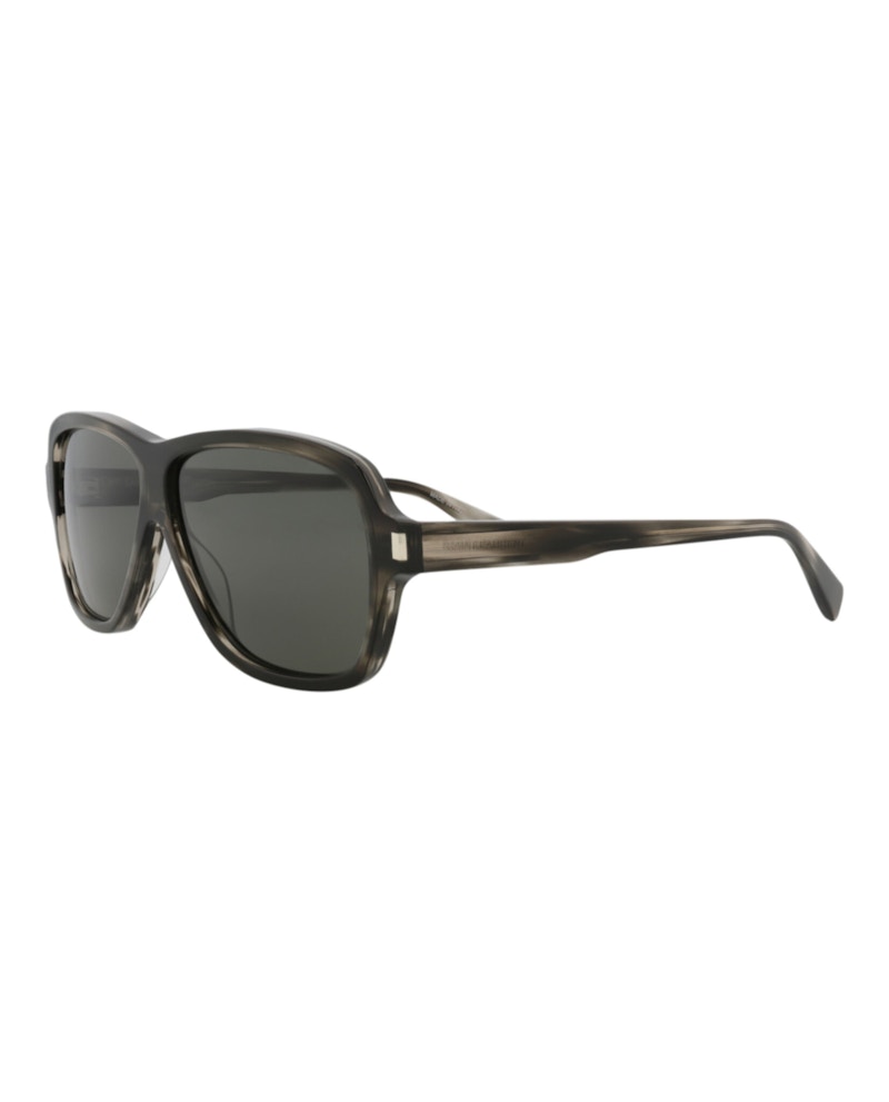 Saint Laurent Aviator-Frame Recycled Acetate Sunglasses Havana/Havana/Grey (SL609CAROL-30014608-004)