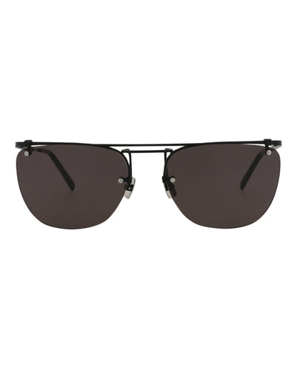 Saint Laurent Aviator Sunglasses Black/Black/Black (SL600-30014318-001)
